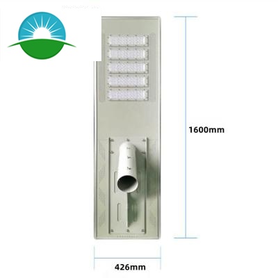 IP65 250W المتكاملة للطاقة الشمسية ضوء الشارع